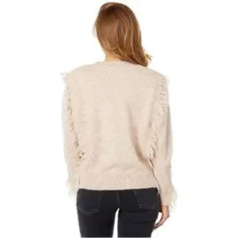 Bishop + Young Makenzie Fringe Pullover Sweater Oversized Size XS - Picture 3 of 7